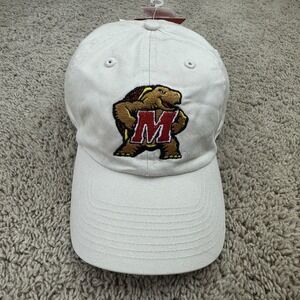 Maryland Terrapins Hat Twins Enterprise Adjustable Beige Testudo Mascot Logo Cap